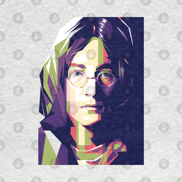 John Lennon pop art style by Sterelax Studio